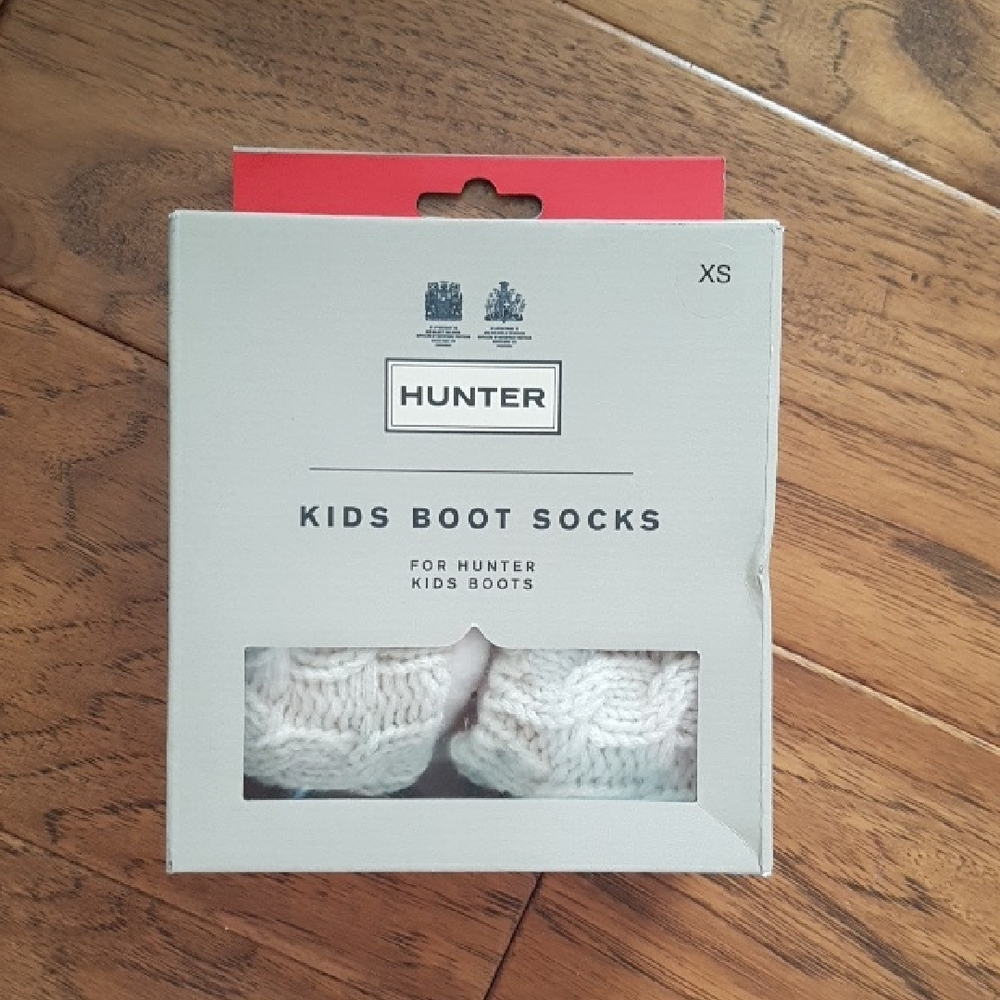 Hunter Kids 6 Stitch Cable Boot Knit Socks Size XS (5-7)
